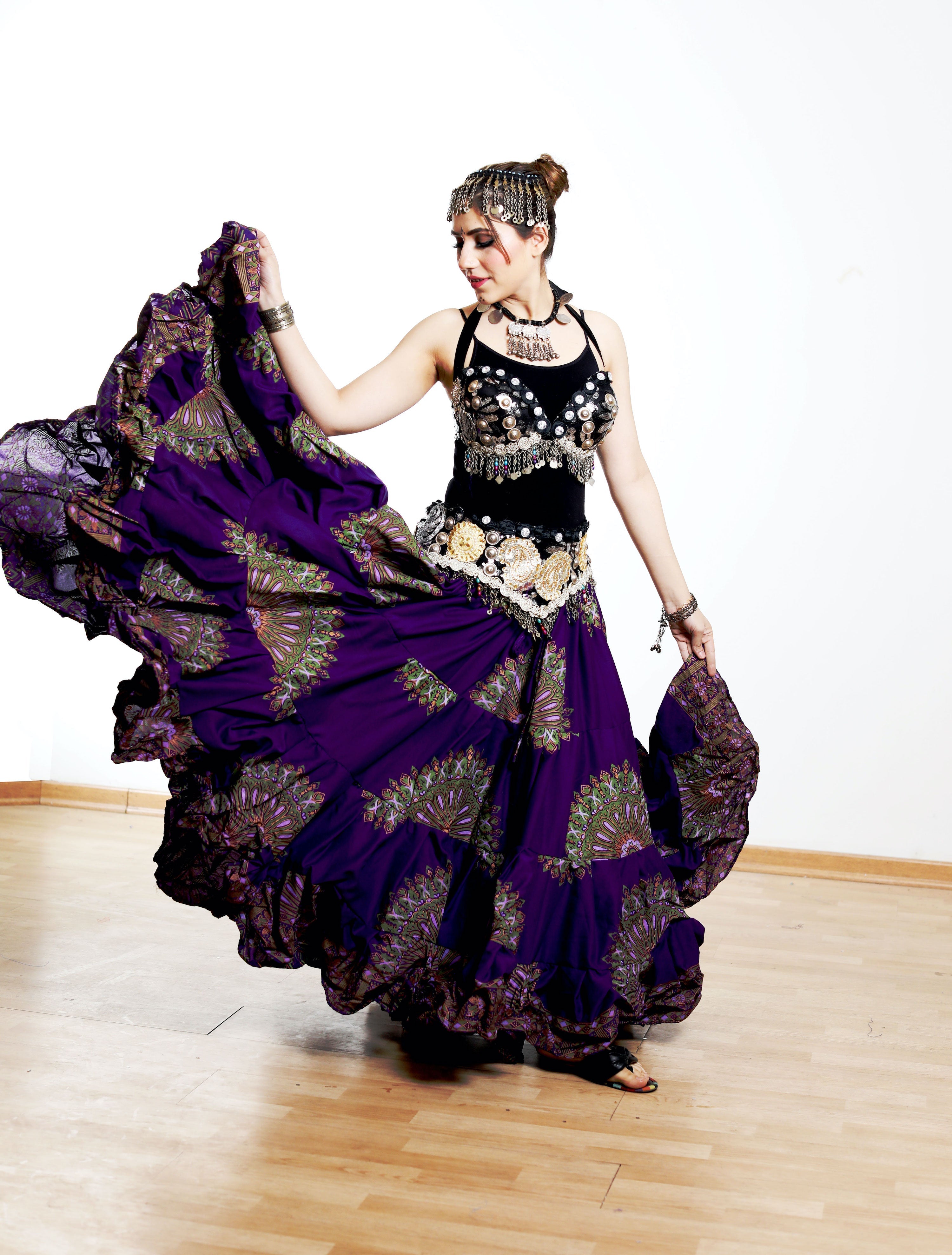 Digital print Skirt Purple WLS