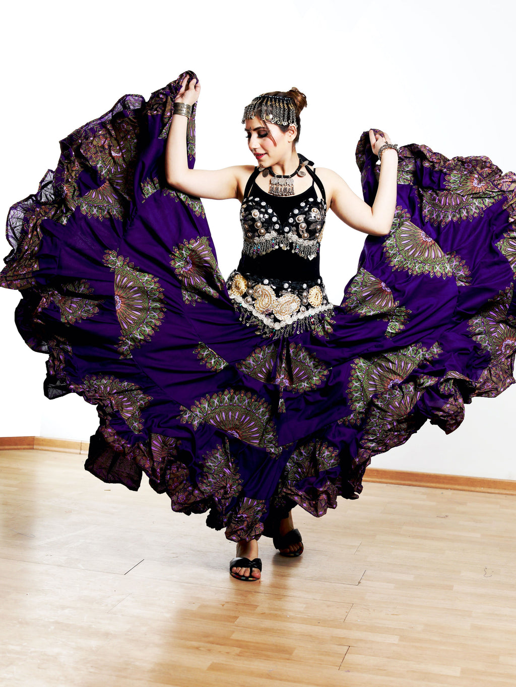 Digital print Skirt Purple WLS