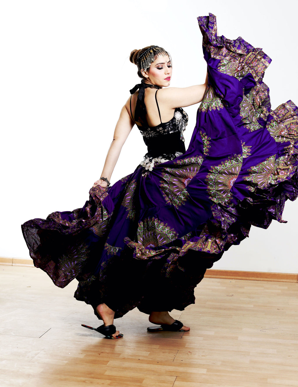Digital print Skirt Purple WLS
