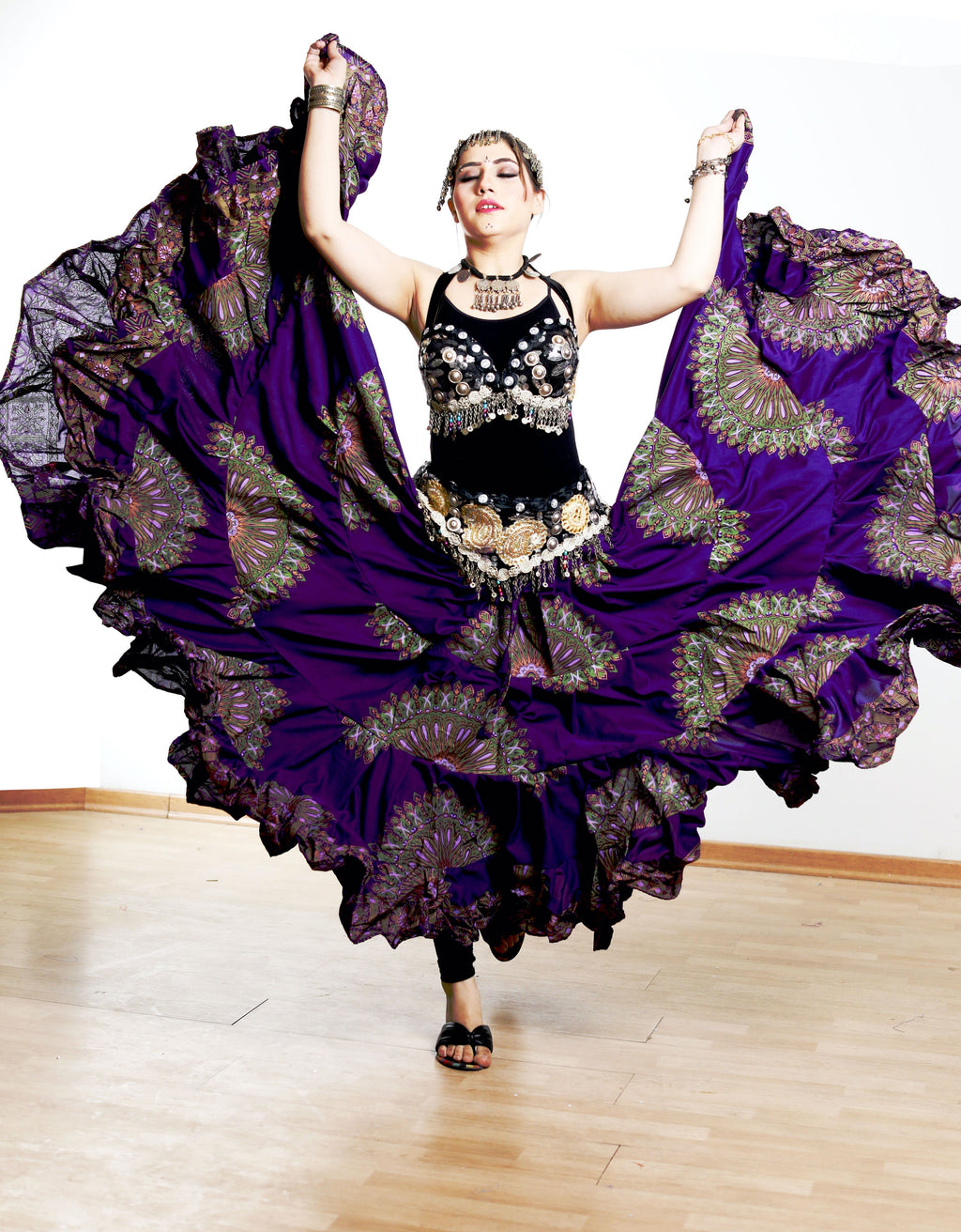 Digital print Skirt Purple WLS