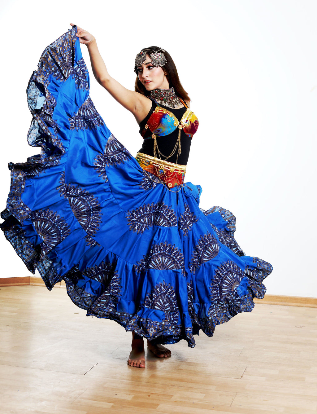 Digital print Skirt Blue WLS
