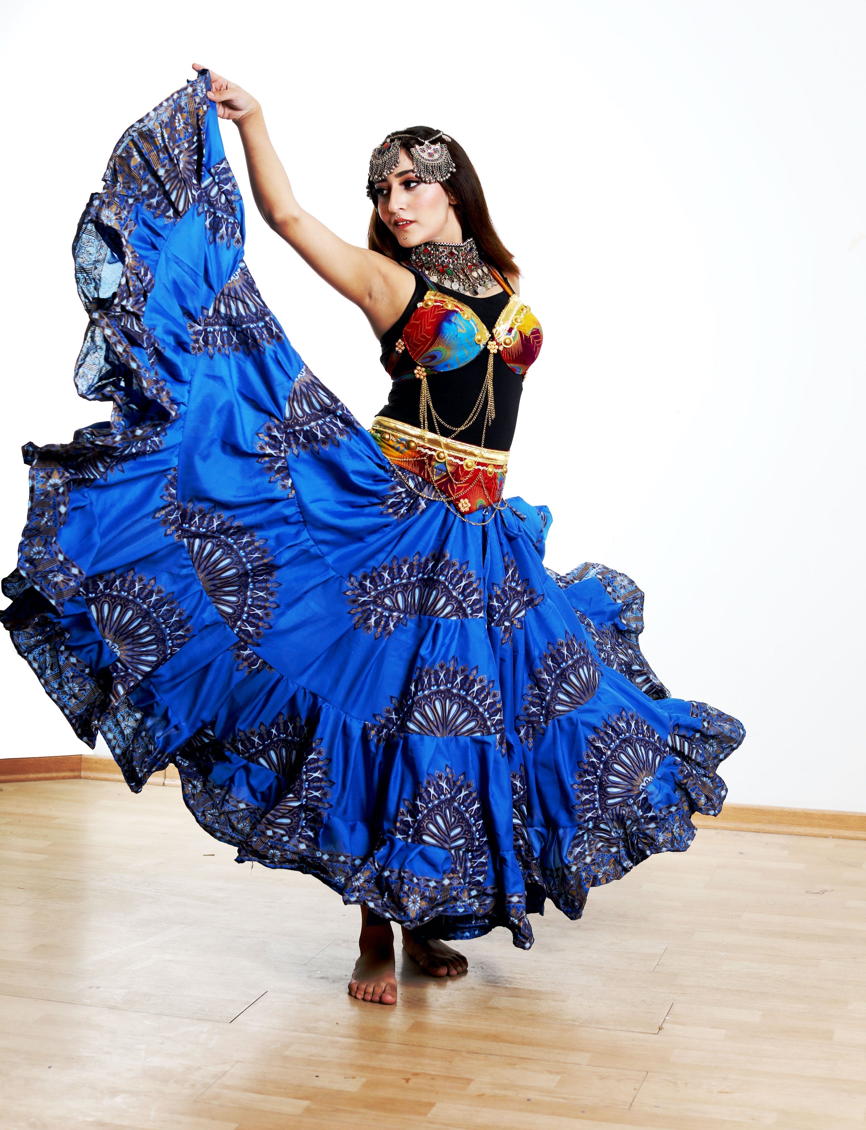 Digital print Skirt Blue WLS
