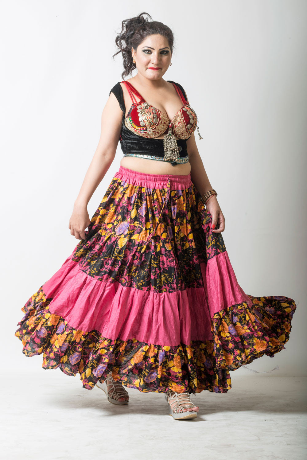 Printed Skirt Pink