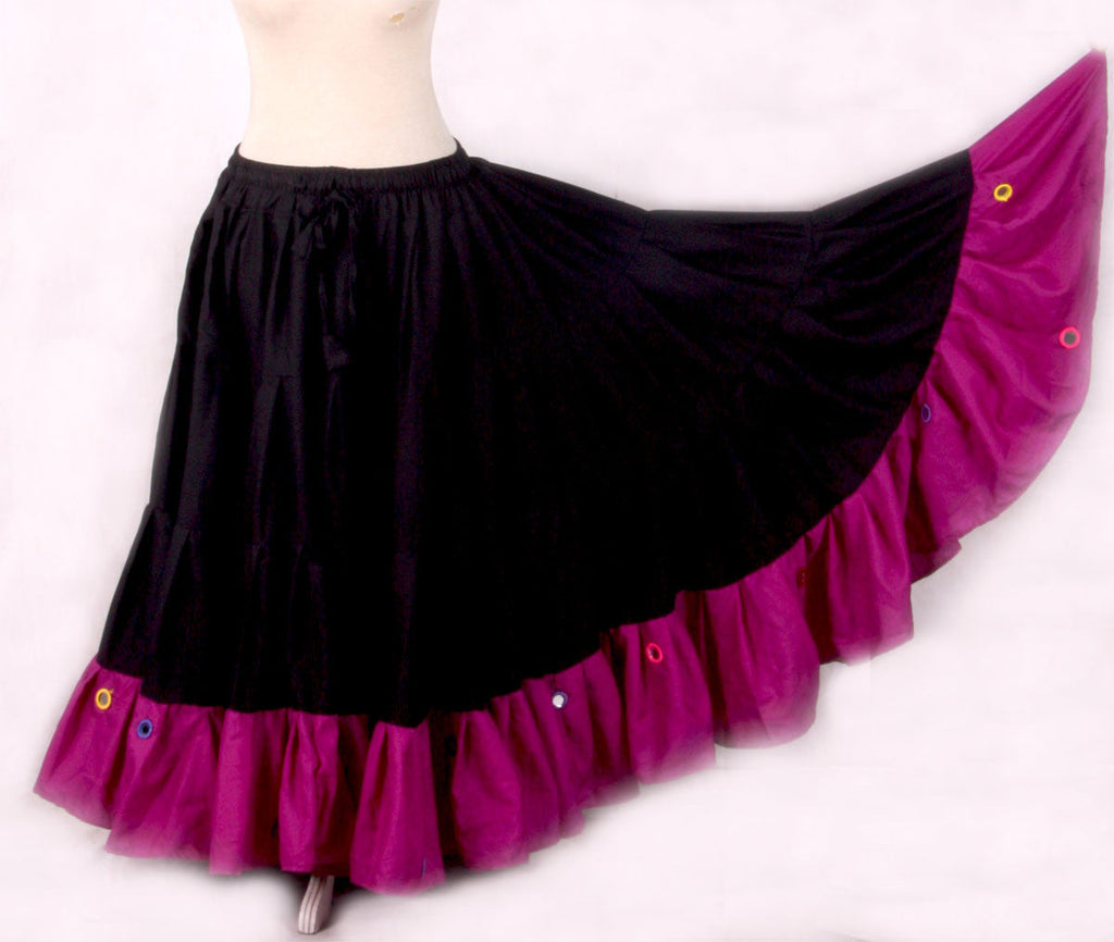 Mirror Skirt 25 Yards  Black Magenta WLS