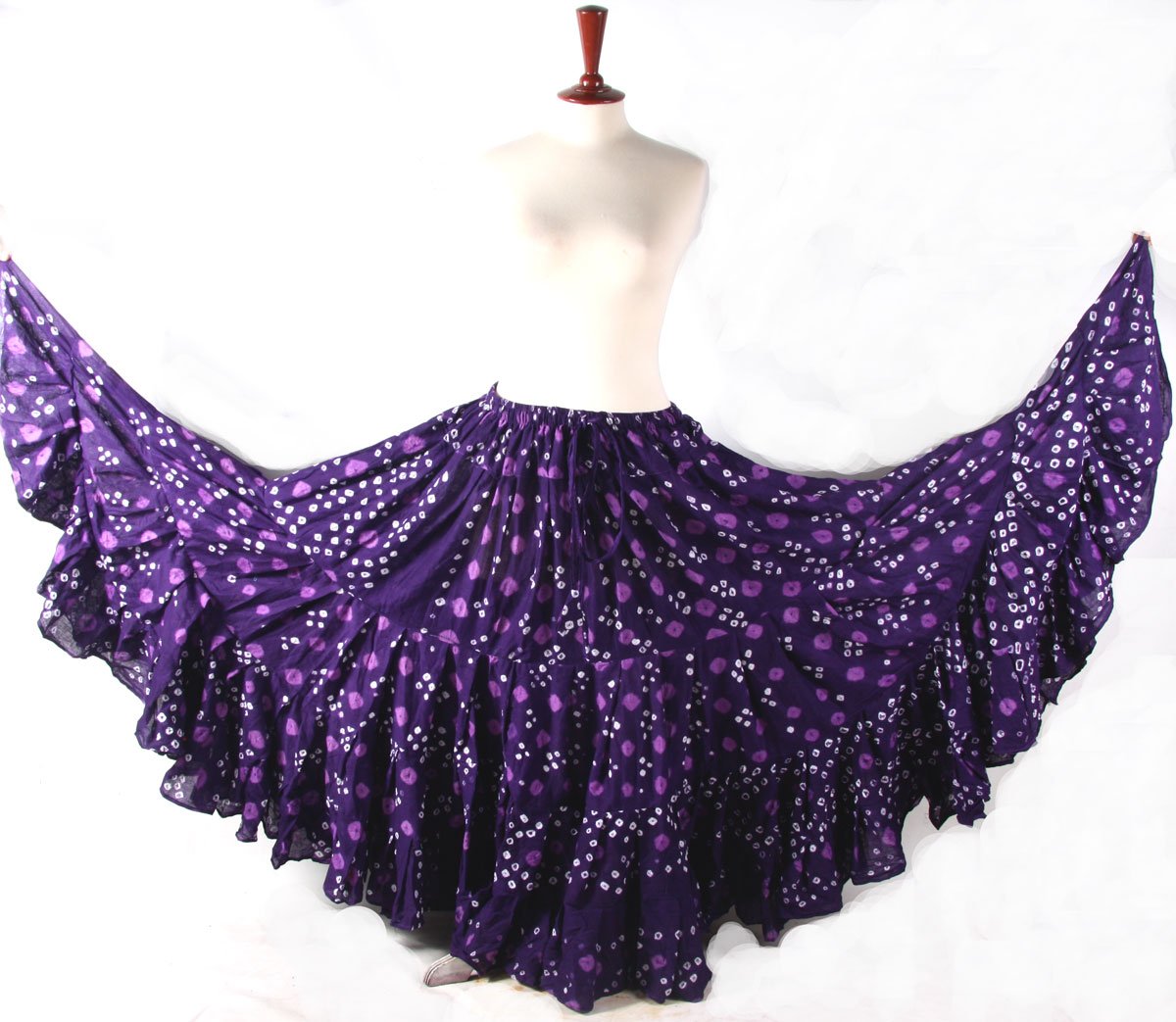 Jaipur multi dot skirt purple