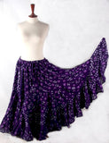 Jaipur multi dot skirt purple skirts