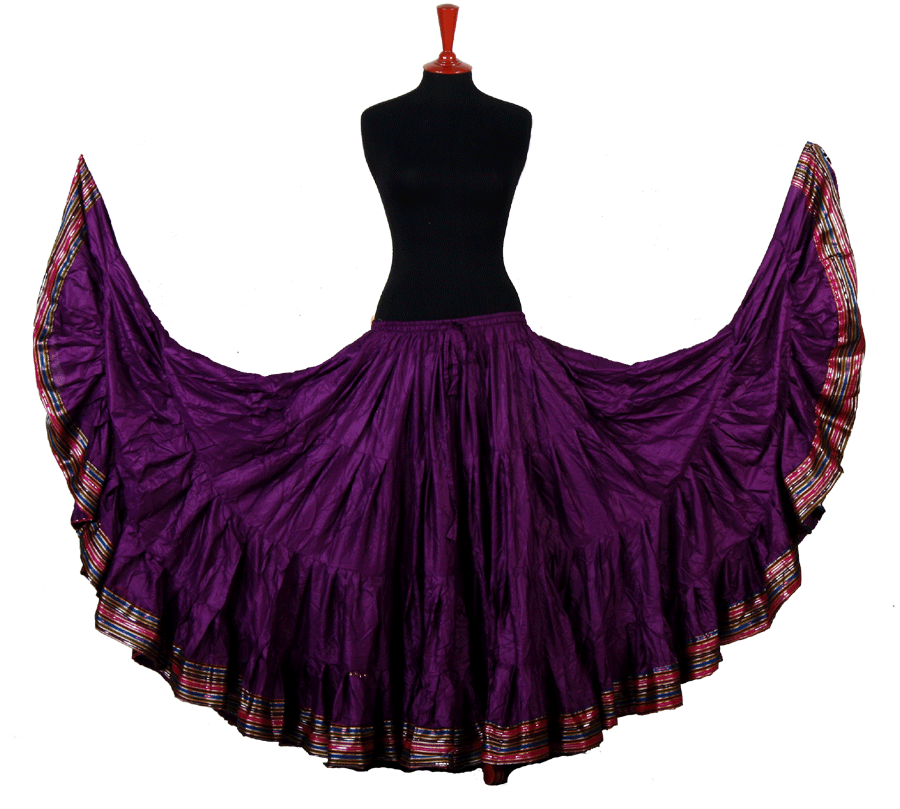 Padma Ashwarya skirt purple