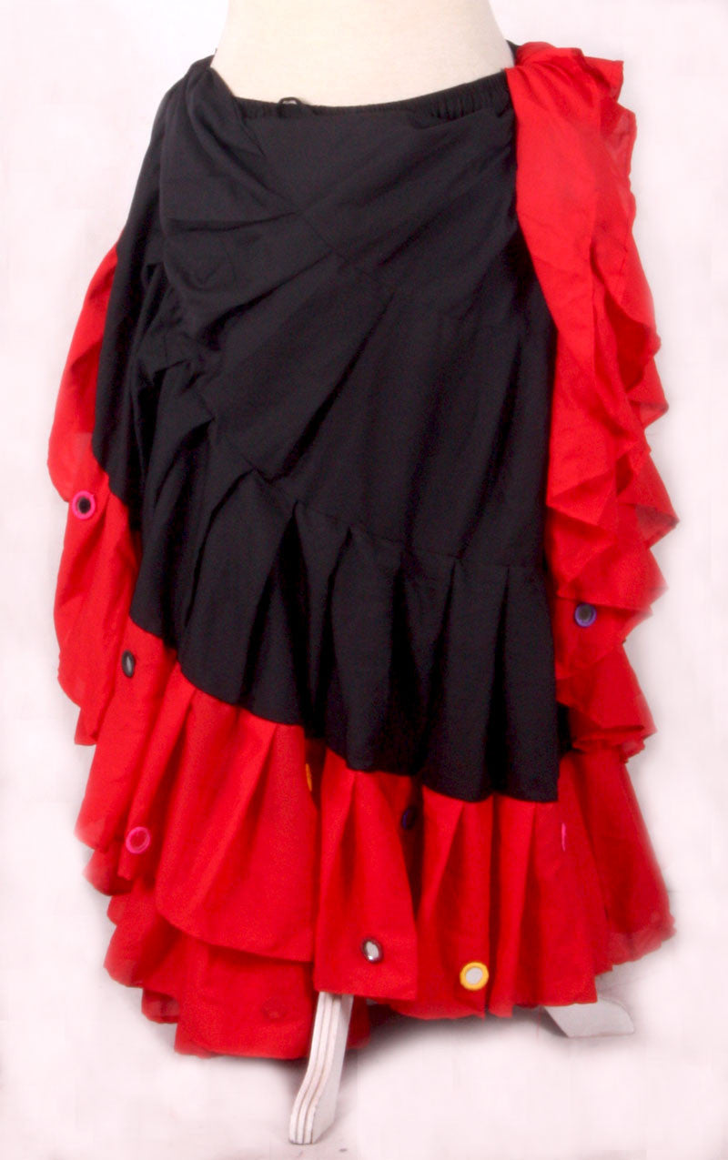 Mirror Skirt 25 Yards  Black Red WLS
