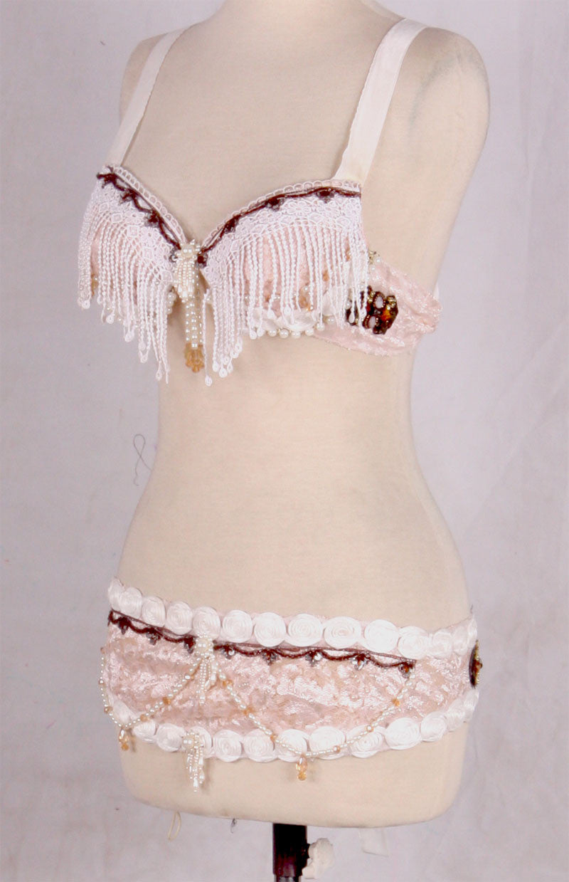 Steampunk Lace Bra Belt Set