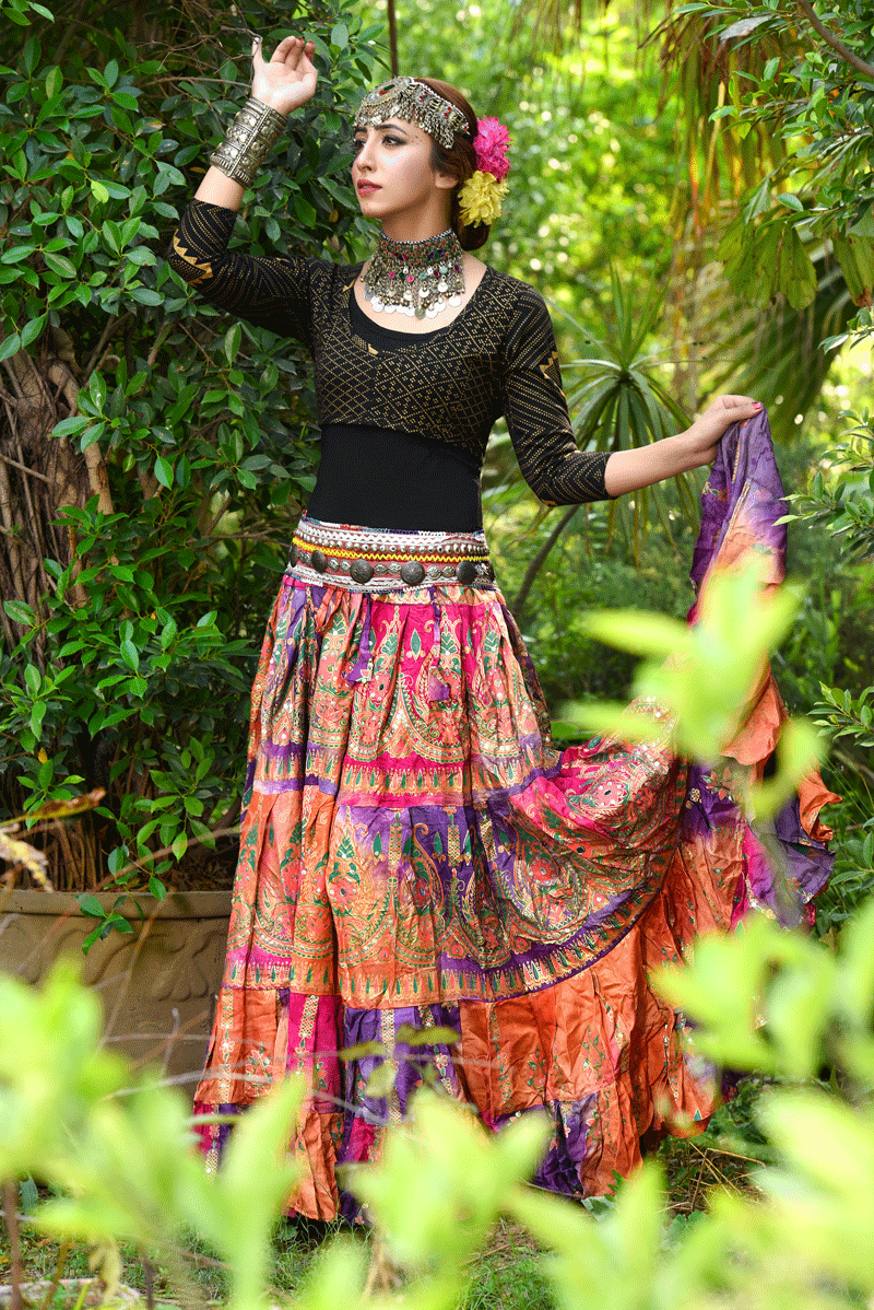 Block print skirt Tie Dye Beauty
