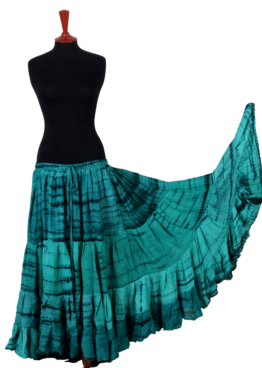 tiger stripe skirt teal/black 2020