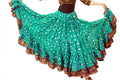 Jaipur white dot padma skirt seagreen WLS