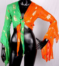 Bollywood Choli Orange/Green