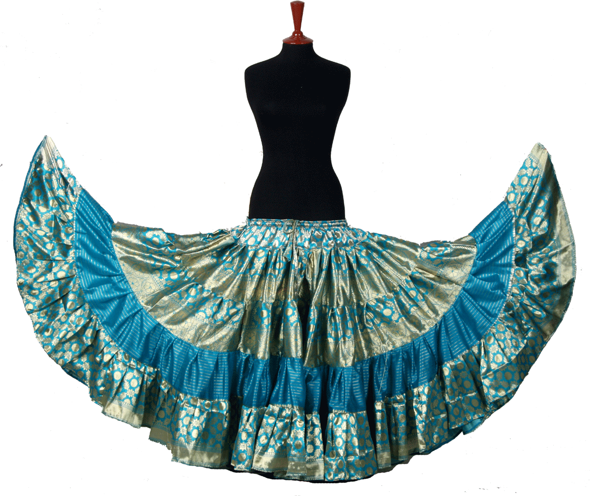 Turqouise banarsi skirt WLS
