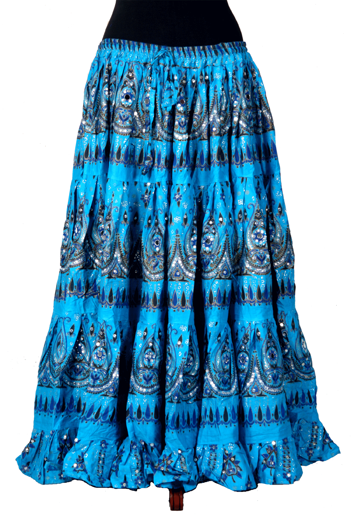 Block print beauty skirt Turquoise WLS