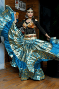 Turqouise banarsi skirt WLS