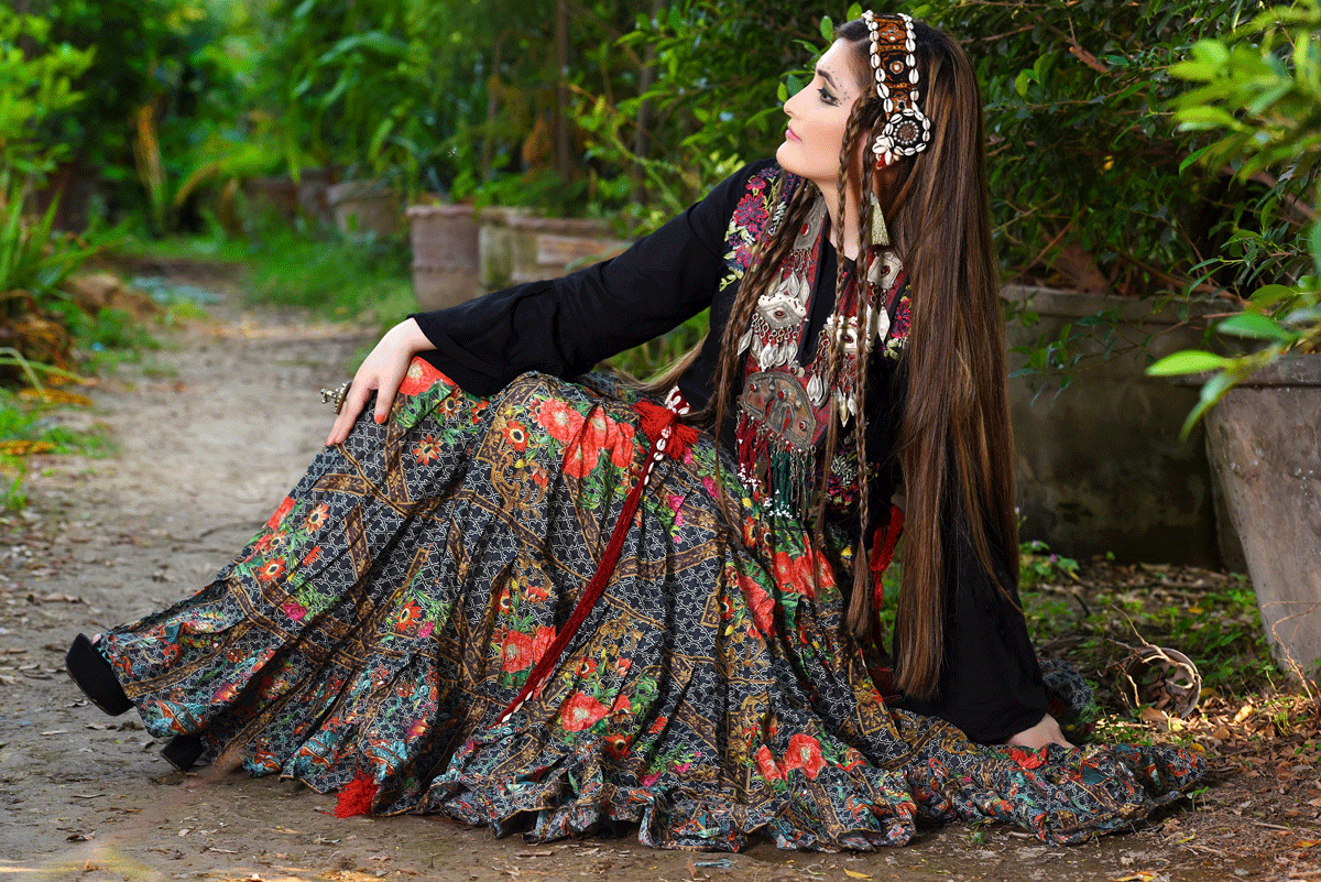 Digital print Skirt wildy