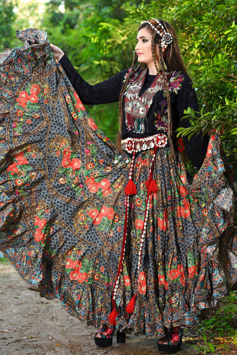 Digital print Skirt wildy WLS