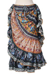 Digital print Skirt Peacock Design