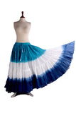 3 tone skirt turqouise/white/blue