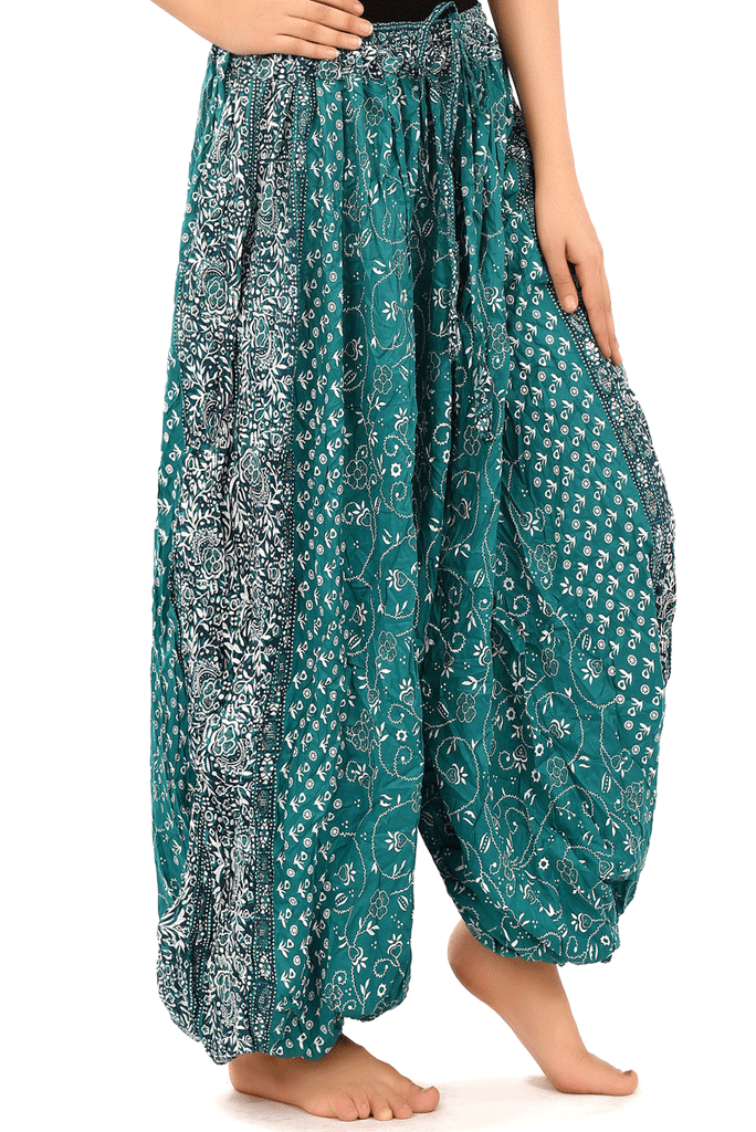 Jodha Maharani Bloomer 100% Cotton teal – Senoritas-tribal-designs