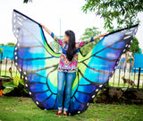 Butterfly Silk ISIS  Wings Green/Blue