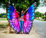 Butterfly Silk Isis Wings red/pink/purple/turquoise