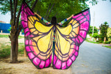 Butterfly Silk ISIS  Wings  yellow/pink