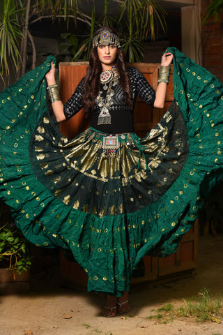 Old Saree border Skirt - Alarde Danza