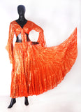 Lurex solid Skirt orange