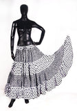 Black/white fusion Block Print skirt 25yards