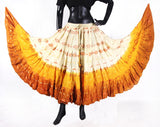 Jaquard bindi Skirt white/yellow/copper