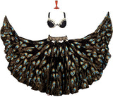 Block print skirt peacock