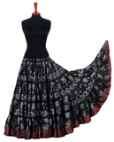 Block print funky paisley skirt with Padma border