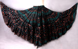 Block print skirt seagreen