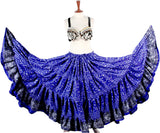 Jodha Maharani Skirt Blue/Black 100% Polyester