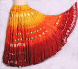Senoritas skirt red/orange/yellow