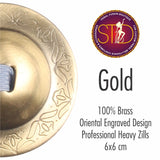 Finger Cymbals / Zills Gold finish 100% Brass 4 pcs Set