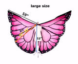 Butterfly Silk ISIS  Wings  yellow/pink
