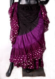 Wow Sari Bindi border Skirt purple/black