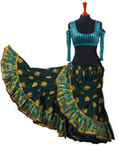 Digital print Skirt peacock