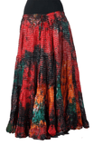 Lurex Marble Tye Dyed Batik skirt Forest