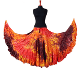 Lurex Marble Tye Dyed Batik skirt Sunset