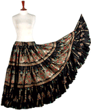 Block print skirt black beauty 2