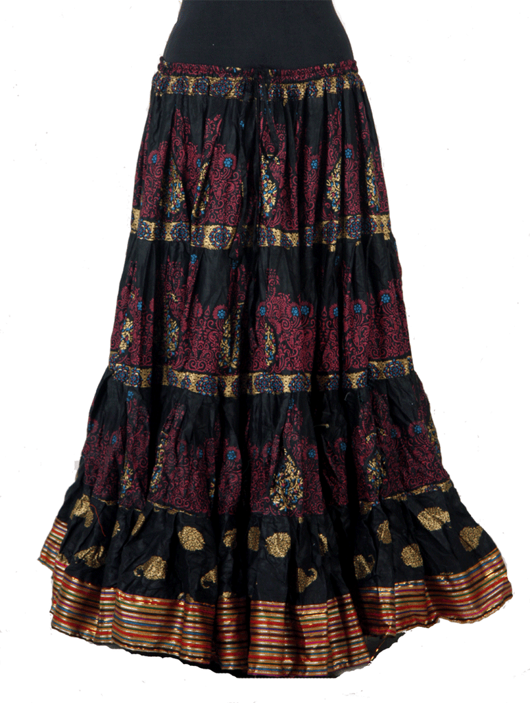 Padma Maharani skirt block Printed pattern – Senoritas-tribal-designs