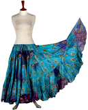 Block print skirt peacock Tye Dye