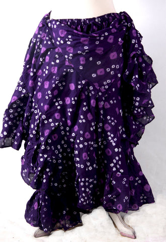 Jaipur multi dot skirt purple