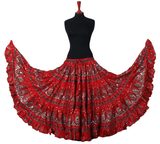 Block print beauty skirt Red