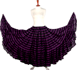 Black/Purple Stripe Skirt Block Print Skirt 25yards (100% Cotton)