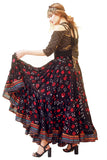 Jaipur multi dot padma skirt red/black